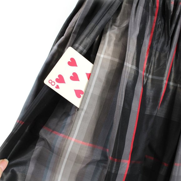 Vintage Silk Blend Plaid Ball Skirt Full Pleated Long Midi Maxi Ellen Tracy - Picture 9 of 9